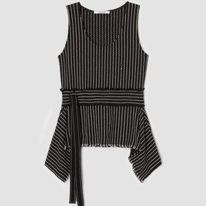 NWT $350 10 Crosby Derek Lam Waist-Belted Top s 8